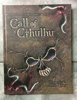 Rare Call Of Cthulhu Rpg,  D20 - Out Of Print