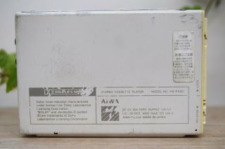 AIWA STEREO CASSETTE PLAYER HS - PX20 VINTAGE NO TEST RARE Portable 191203 2