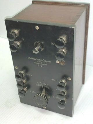 Rare Northern Western Electric R15 One Peanut Amplifier To The R11 Receiver