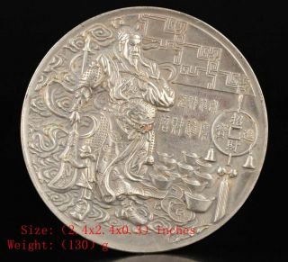 Antique China Silver - Plated Copper Commemorative Coins Old Hollow Fairy Gift