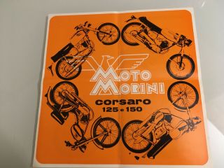 Rare Vintage Moto Morini 125 Brochure Advertising Barn Find Corsaro 150 Parts