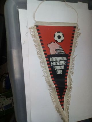 Rare Vintage Bournemouth & Boscombe Football Club Pennant