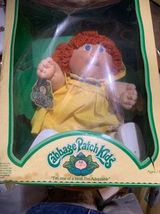 Cabbage Patch Kids Doll Vintage Red Head 1983 Janith Fanni