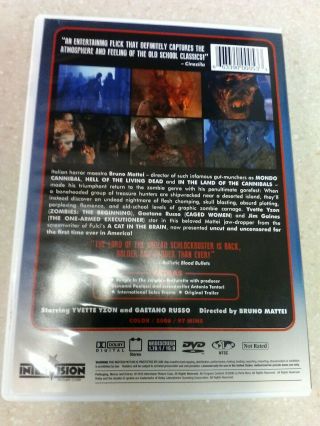 Rare OOP Intervision Severin ISLAND OF THE LIVING DEAD DVD Horror Gore Zombies 3