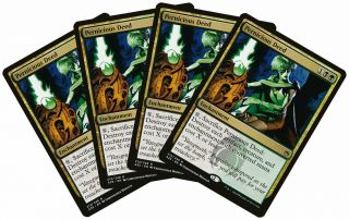 Pernicious Deed [4x X4] Masters 25 Nm - M Black Green Rare Magic Cards Abugames