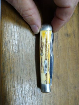 Rare Vintage Case Xx Stag 5255 Hunting Knife Pocket Skinning Knife