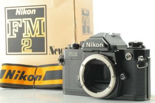 Rare 777xxxx [box Exc,  5] Nikon Fm2 Fm2n Black Late Model Film Camera Japan