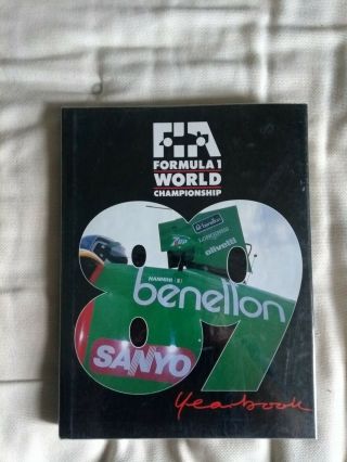 1989 Fia F1 Yearbook Review Rare Autopilots Benetton Version.  Formula 1