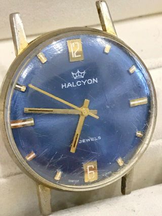 Vintage Halcyon Watch Mechanical Swiss Made 17 Jewels Joblot House