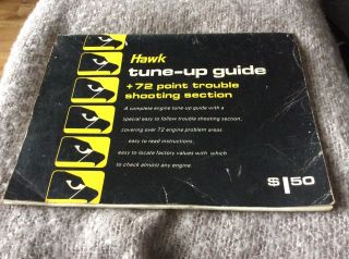 Rare Vintage Hawk Tune Up Guide & Gas Analyzer Instructions & Air Fuel Tester