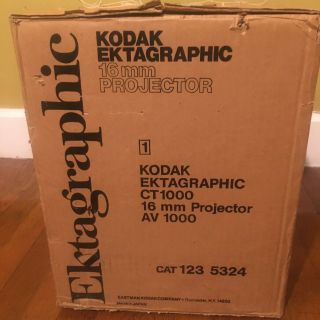 Vintage KODAK EKTAGRAPHIC CT - 1000 16mm Projector - RARE - BOX - 2