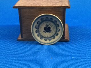 IGMA Artisan Jane Graber Miniature Stoneware Vintage 1989 Plate 1:12 Scale 2