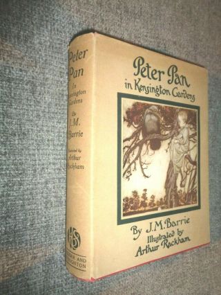 Stunning Rare 1920 - Peter Pan In Kensington Gardens - J M Barrie - Rackham In Dj