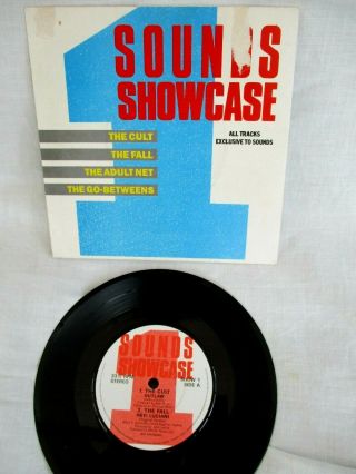 Sounds Showcase 1,  4 Track E.  P. ,  1987,  The Cult,  The Fall,  Rare Tracks,  Vg,  Condit