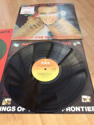 Adam And The Ants - Kings Of The Wild Frontier - Rare Ex,  Vinyl Lp Record,  Book