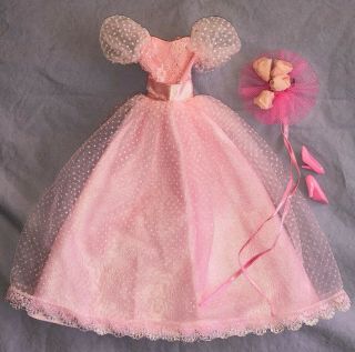 Vintage Wedding Day Barbie Pink Bridesmaid Dress Gown