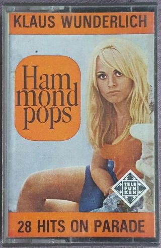 Klalus Wunderlich: Hammond Pops 28 Hits On Parade,  Rare Music Cassette Tape