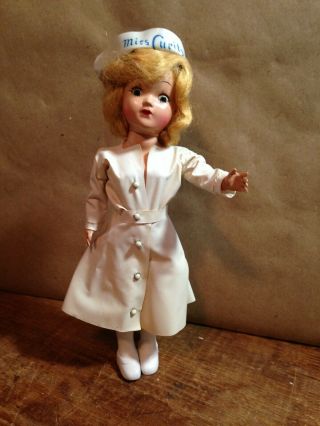 Vintage Nancy Ann Miss Curity 7.  5 " Nurse Doll