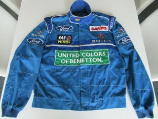 Benetton F1 Sparco Race Suit Jacket Sz Xl 1994 Very Rare Schumacher Verstappen