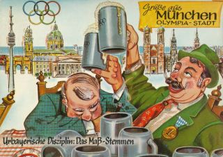 1972 Olympic Games Munich,  Rare Postcard.