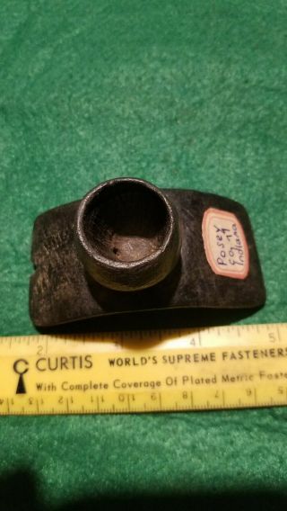 Native American Hopewell Style Platform Pipe Indiana artifacts Rare effigy 2