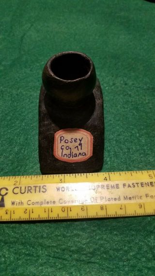 Native American Hopewell Style Platform Pipe Indiana artifacts Rare effigy 3