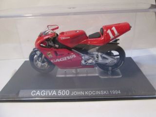Rare John Kocinski Cagiva 500 1994 Ixo 1 - 24 Scale Motorcycle Model