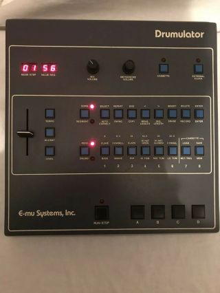 Rare E - Mu Systems Drumulator 1983 Drum Machine Powers Up Vintage Vg Us