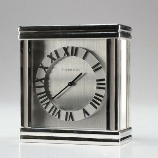 Tiffany & Co.  Atlas Mantel Clock Rare - Swiss Made With Quartz Movement