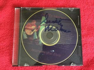 Scotty Moore Autographed Cd Instrumental Elvis Signed At Birmingham Uk 2002 Rare