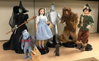 Mattel Timeless Treasures Wizard Of Oz Porcelain Rare Complete Set