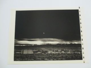 Rare Ansel Adams Photograph Publisher Proof Print 16 By 20 " Moonrise Hernandez