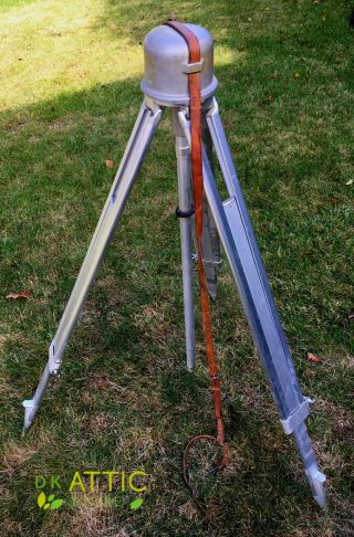 Vintage KERN AARAU SWISS Surveyors Tripod Adjustable - RARE 2