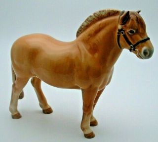 Rare Beswick Horse / Pony Norwegian Fjord Dun Gloss Model No.  2282 - Perfect