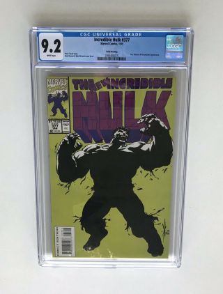 Incredible Hulk 377 3rd Print Cgc 9.  2 Rare