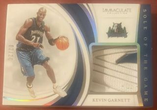 2018 - 19 Panini Immaculate Sole Of The Game Rare Kevin Garnett Shoe Card 03/24