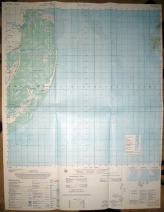 6328 iii - SOUTH CHINA SEA - RARE - 1966 MAP - VINH BINH - BA DONG - Vietnam War 2