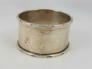 Vintage George V Sterling Silver Napkin Ring Bimingham 1924 Robert Pringle & Son