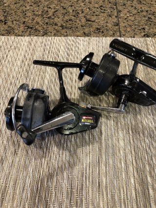 (2) Vintage Mitchell Garcia 320 Spinning Fishing Reels Made In France
