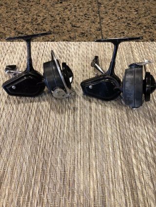 (2) VINTAGE Mitchell Garcia 320 Spinning Fishing Reels Made in France 3