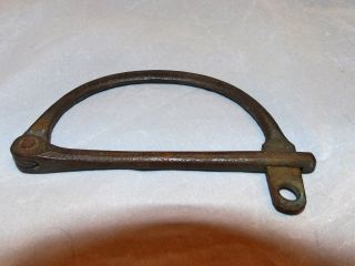 Antique Wrought Iron Ww1/2 Kit Bag Lock