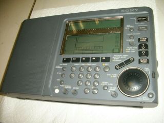 Rare Sony Icf - Sw77 Multi Band World Radio Receiver,  Fantastic Shape