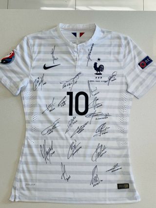 Match Worn Karim Benzema France 2014 Shirt.  Very Rare 