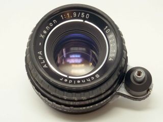 CLA ' d RARE Vintage schneider - Kreuznach ALPA XENON 50mm 1.  9 lens (serviced) 2