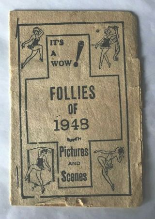 Wow Follies Of 1948 Risque’ Antique Booklet