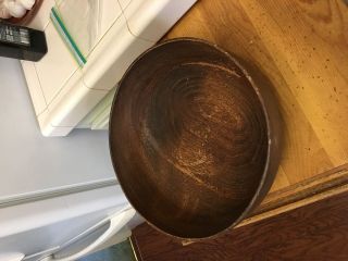 Large Hand Turned Wood Bowl Shelburne Vermont Woodbury Woodware 11 " X 4 "