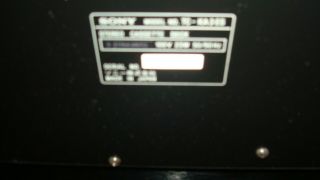 SONY TC - KA3ES (BK) Stereo Cassette Deck Rare Perfect maintenanced EMS 3