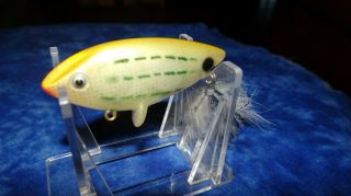 Vintage Cotton Cordell Top Spot Lure Old Fishing Lures Crankbait Bass Plug Wow