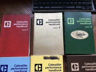 Caterpillar Performance Handbooks Library Editions 1 - 9 EUC RARE TRUE VINTAGE 3