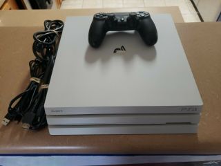 Sony Ps4 Pro 1tb White Playstation 4 - Rare Limited - Console